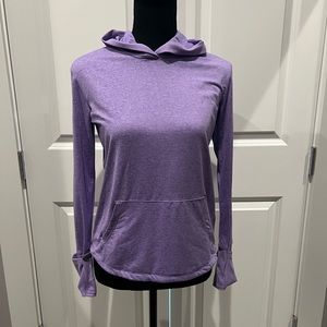 ATHLETA Girl L/S Soft Hooded Pullover with Thumb Holes Size XL/14